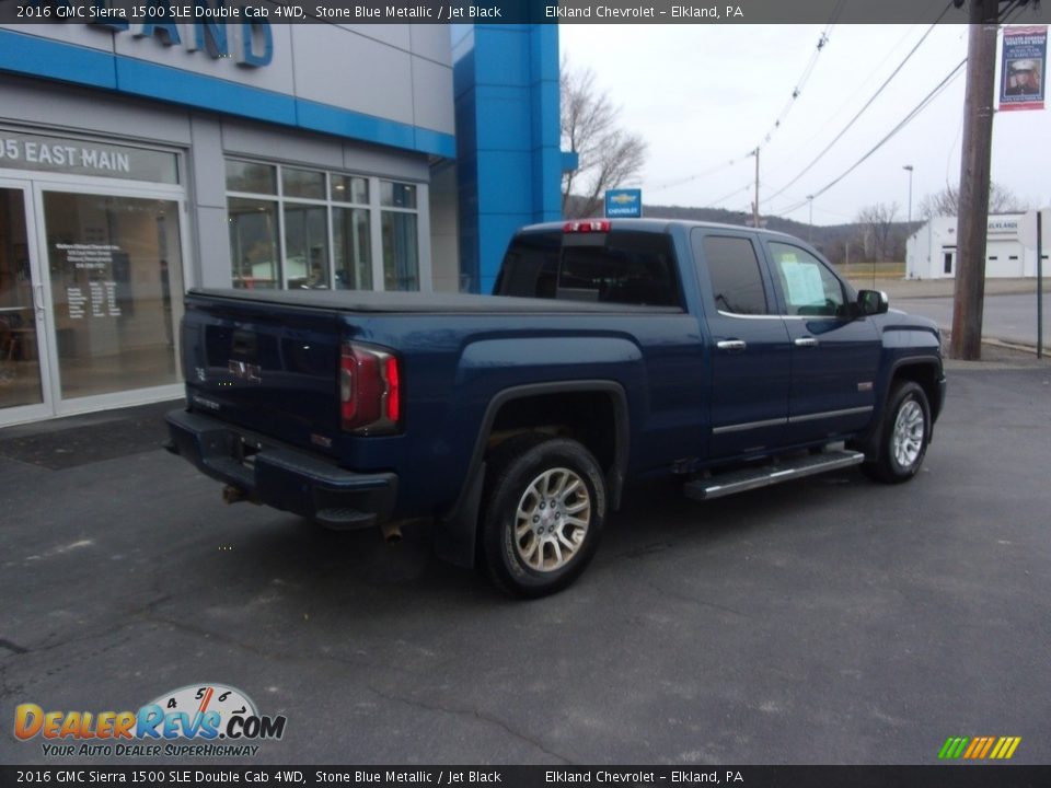 2016 GMC Sierra 1500 SLE Double Cab 4WD Stone Blue Metallic / Jet Black Photo #3