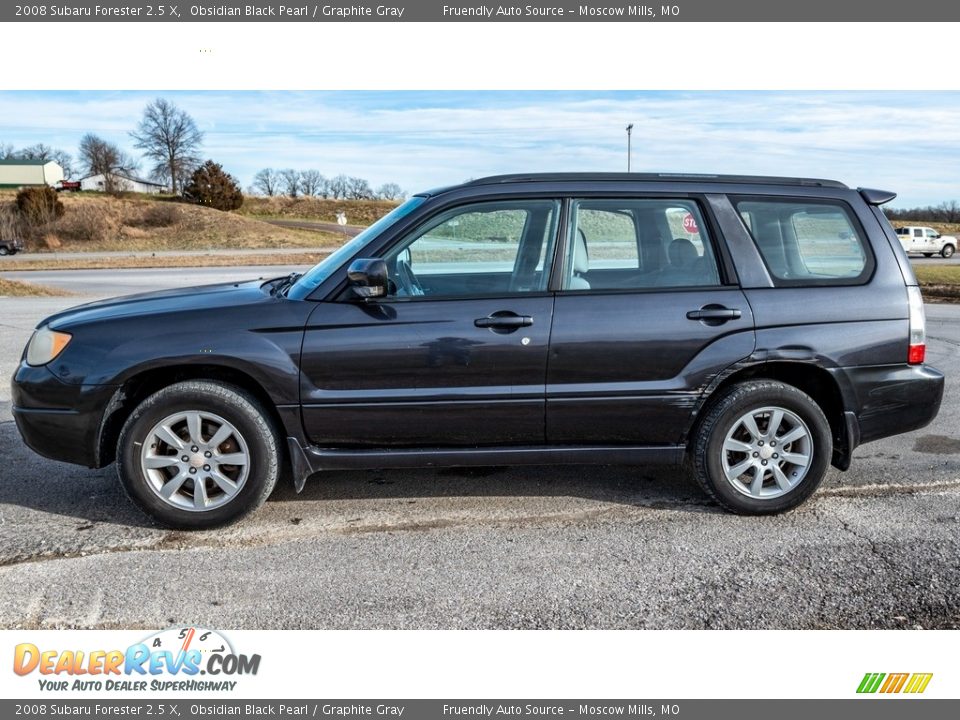 2008 Subaru Forester 2.5 X Obsidian Black Pearl / Graphite Gray Photo #7