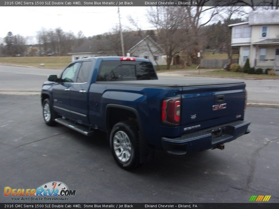 2016 GMC Sierra 1500 SLE Double Cab 4WD Stone Blue Metallic / Jet Black Photo #5