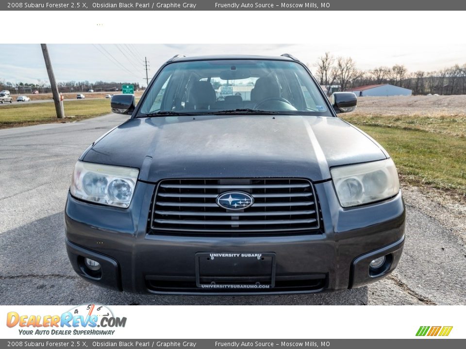 2008 Subaru Forester 2.5 X Obsidian Black Pearl / Graphite Gray Photo #9