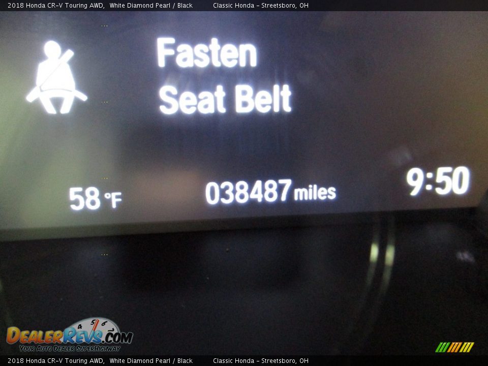 2018 Honda CR-V Touring AWD White Diamond Pearl / Black Photo #31