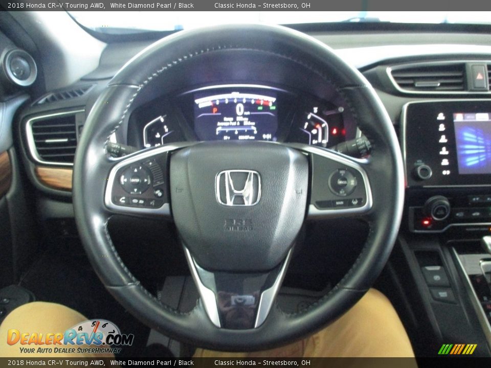 2018 Honda CR-V Touring AWD White Diamond Pearl / Black Photo #33