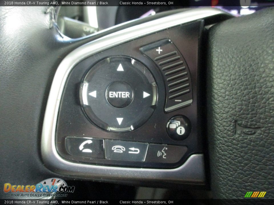 2018 Honda CR-V Touring AWD White Diamond Pearl / Black Photo #34
