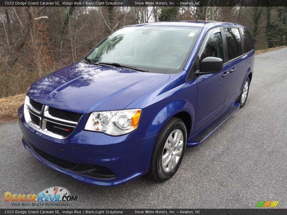 2020 Dodge Grand Caravan SE Indigo Blue / Black/Light Graystone Photo #3