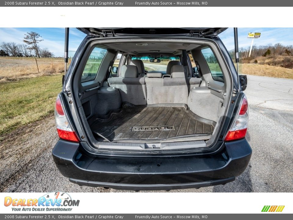 2008 Subaru Forester 2.5 X Obsidian Black Pearl / Graphite Gray Photo #21