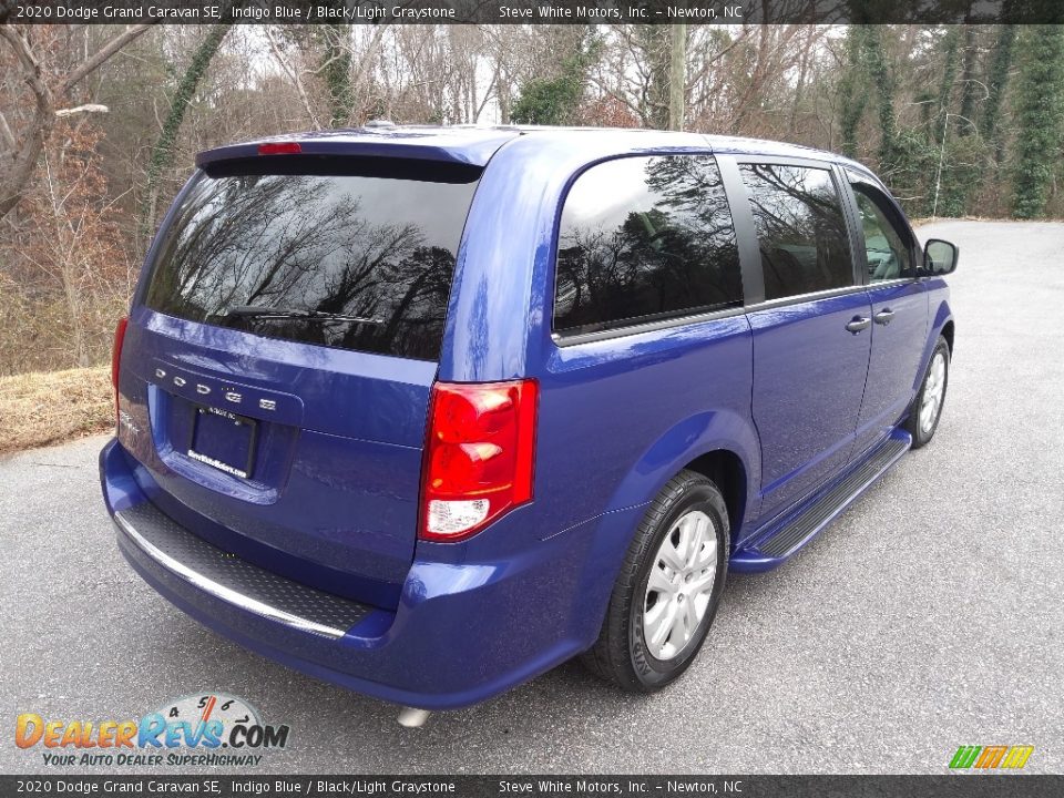 2020 Dodge Grand Caravan SE Indigo Blue / Black/Light Graystone Photo #8