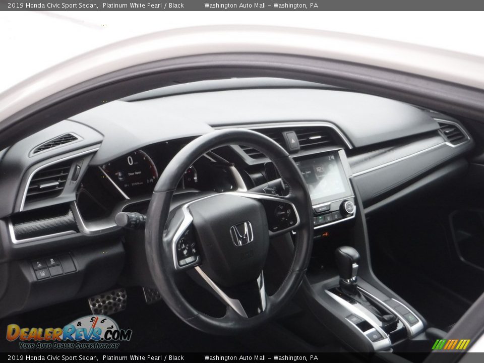 2019 Honda Civic Sport Sedan Platinum White Pearl / Black Photo #11