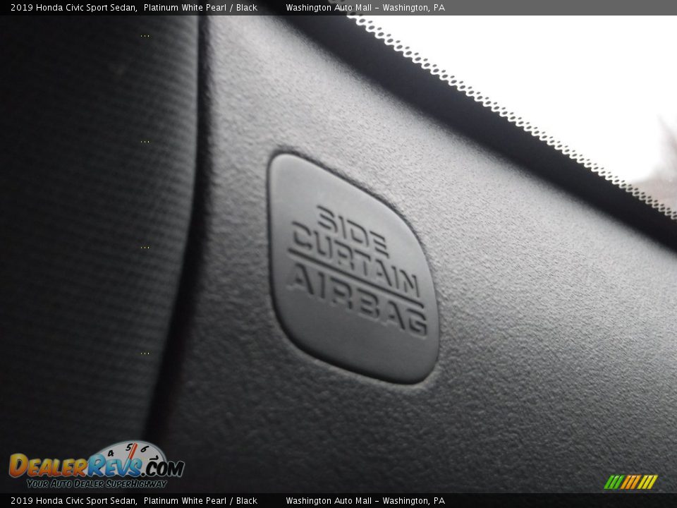 2019 Honda Civic Sport Sedan Platinum White Pearl / Black Photo #15