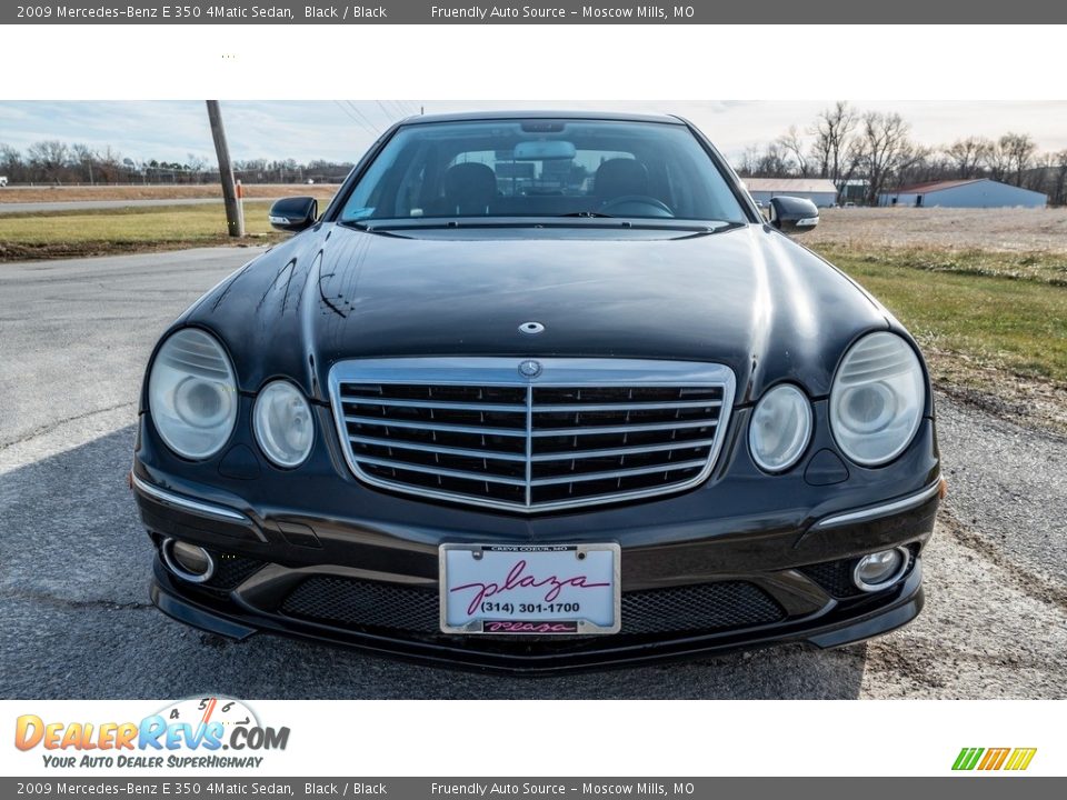 2009 Mercedes-Benz E 350 4Matic Sedan Black / Black Photo #9