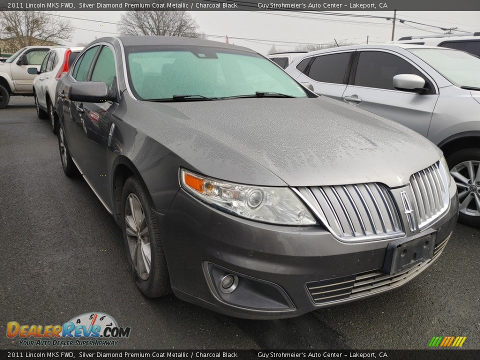 2011 Lincoln MKS FWD Silver Diamond Premium Coat Metallic / Charcoal Black Photo #1