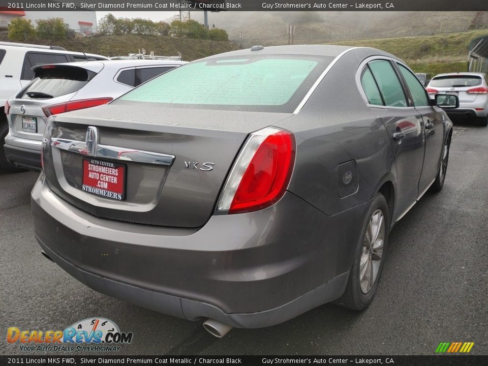 2011 Lincoln MKS FWD Silver Diamond Premium Coat Metallic / Charcoal Black Photo #4