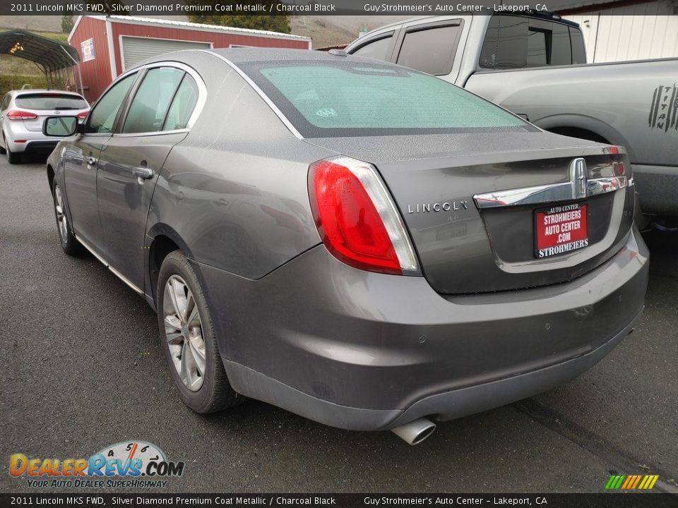 2011 Lincoln MKS FWD Silver Diamond Premium Coat Metallic / Charcoal Black Photo #6