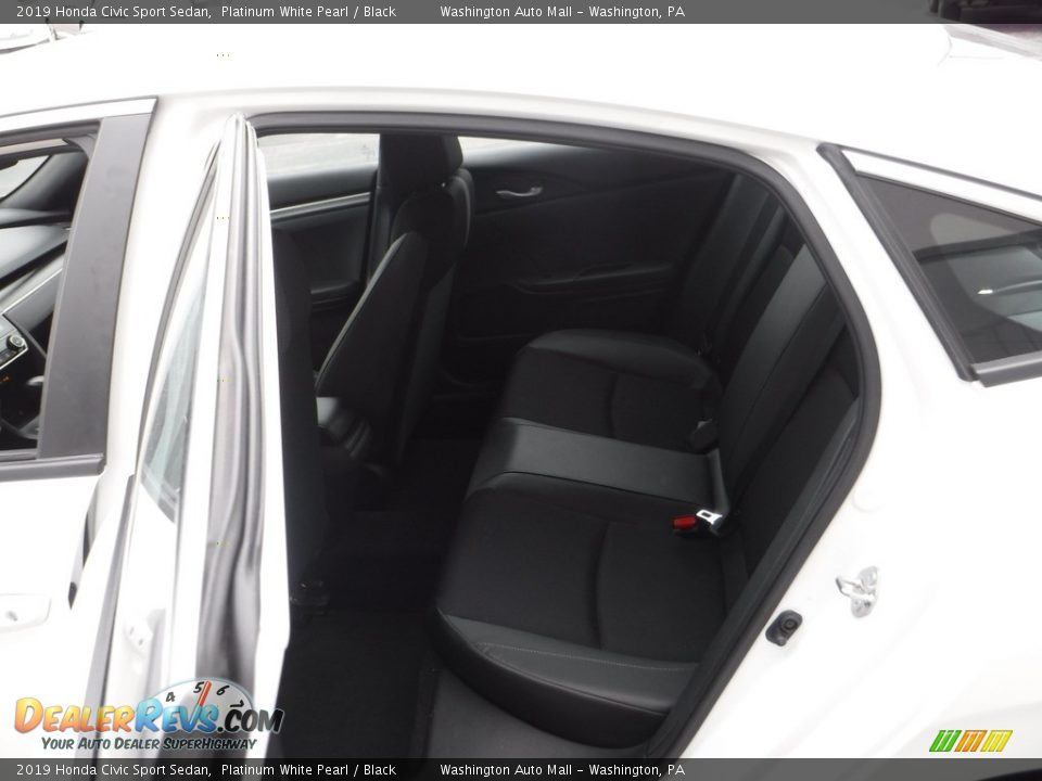 2019 Honda Civic Sport Sedan Platinum White Pearl / Black Photo #25