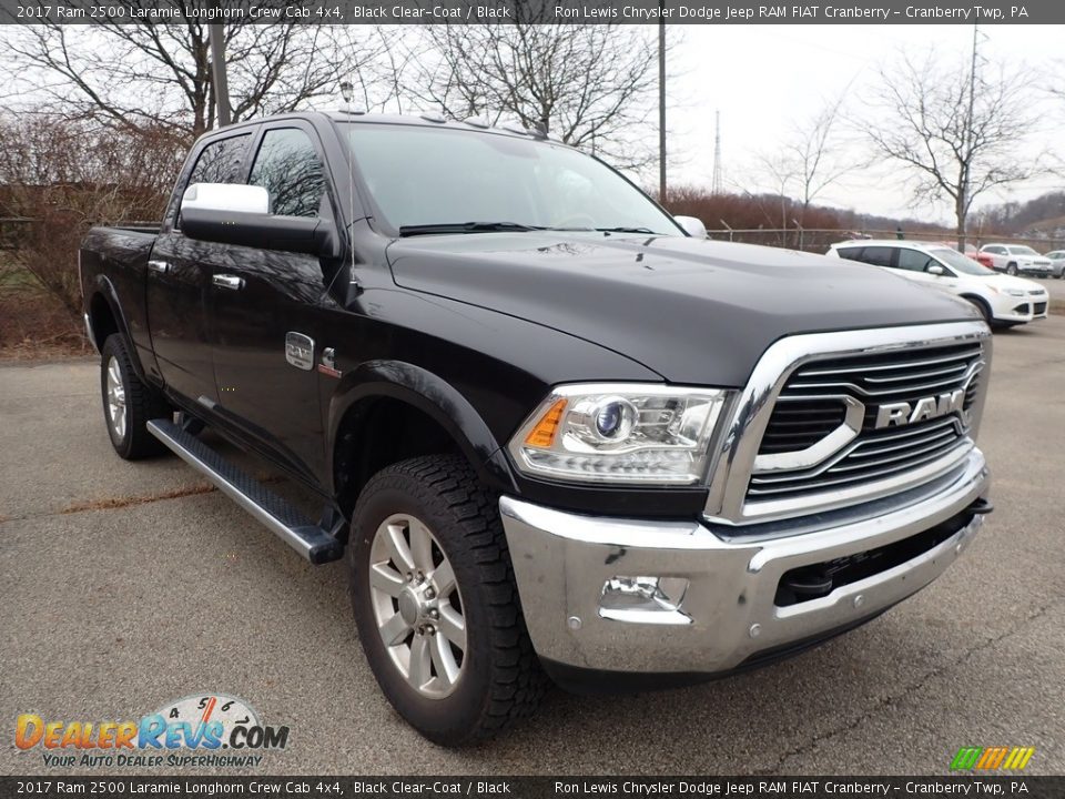 2017 Ram 2500 Laramie Longhorn Crew Cab 4x4 Black Clear-Coat / Black Photo #2