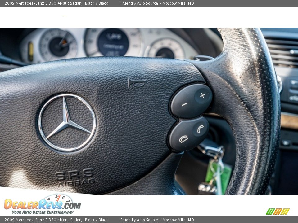 2009 Mercedes-Benz E 350 4Matic Sedan Black / Black Photo #29