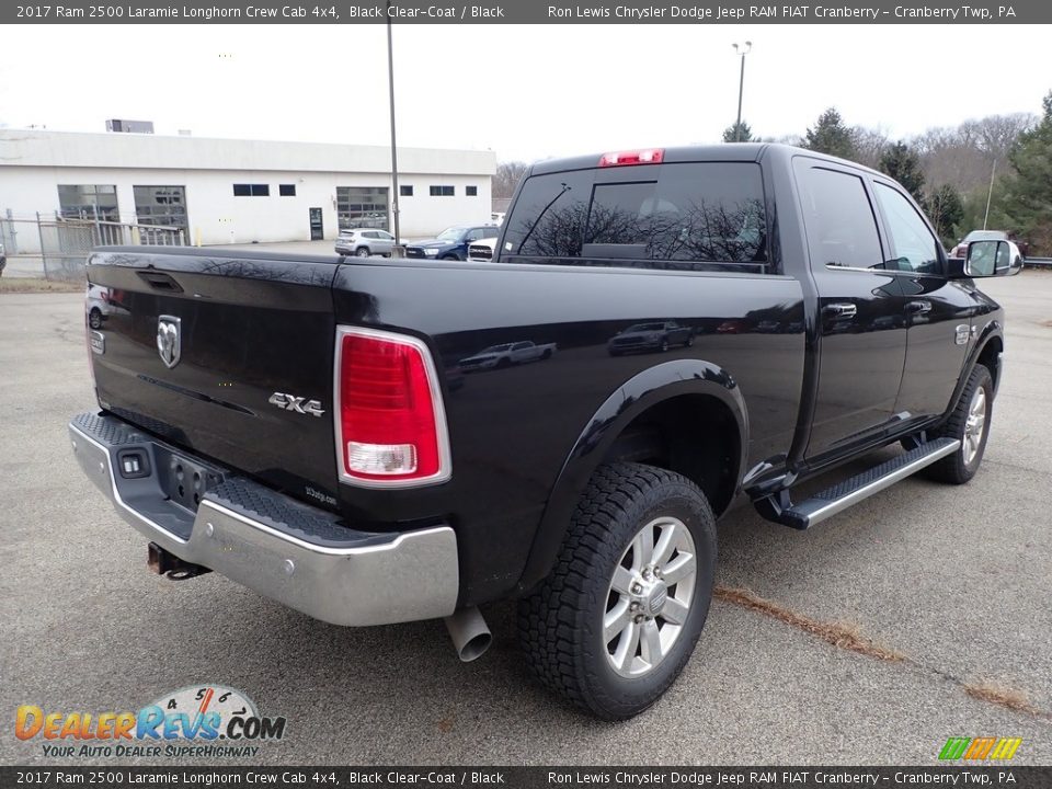 2017 Ram 2500 Laramie Longhorn Crew Cab 4x4 Black Clear-Coat / Black Photo #3