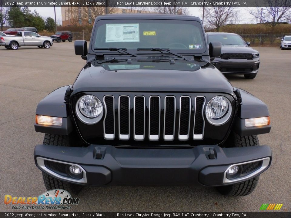 Black 2022 Jeep Wrangler Unlimited Sahara 4x4 Photo #2