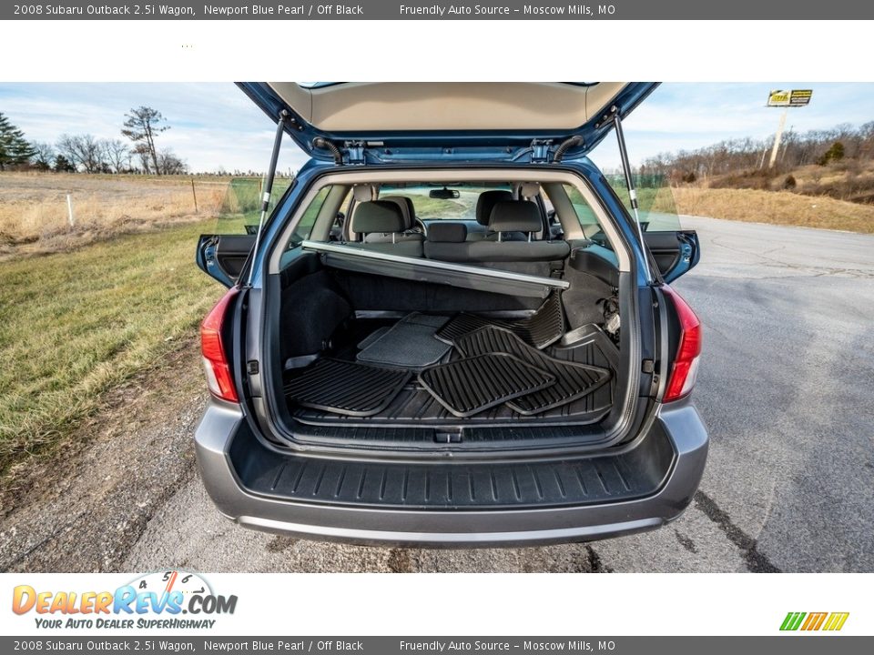 2008 Subaru Outback 2.5i Wagon Newport Blue Pearl / Off Black Photo #21