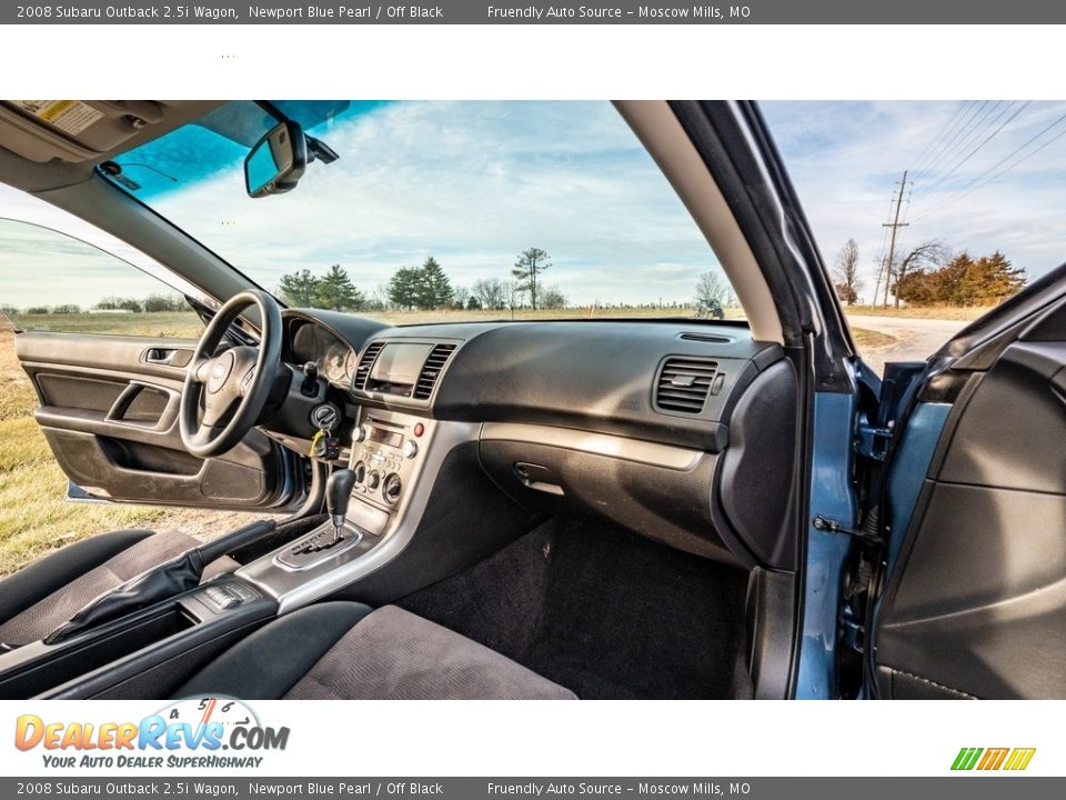 2008 Subaru Outback 2.5i Wagon Newport Blue Pearl / Off Black Photo #23