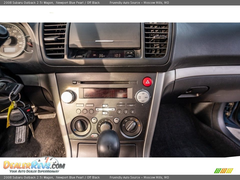 2008 Subaru Outback 2.5i Wagon Newport Blue Pearl / Off Black Photo #27