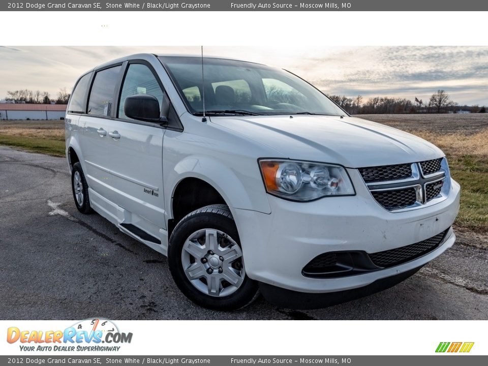 2012 Dodge Grand Caravan SE Stone White / Black/Light Graystone Photo #1