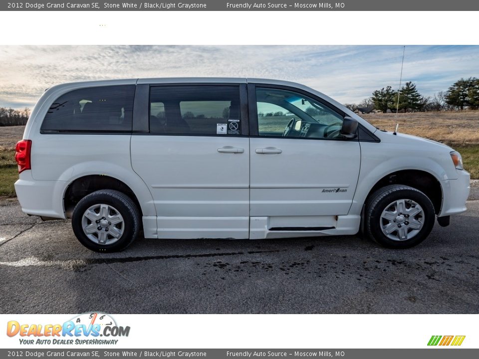 2012 Dodge Grand Caravan SE Stone White / Black/Light Graystone Photo #3