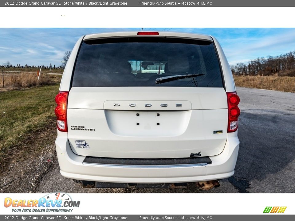 2012 Dodge Grand Caravan SE Stone White / Black/Light Graystone Photo #5