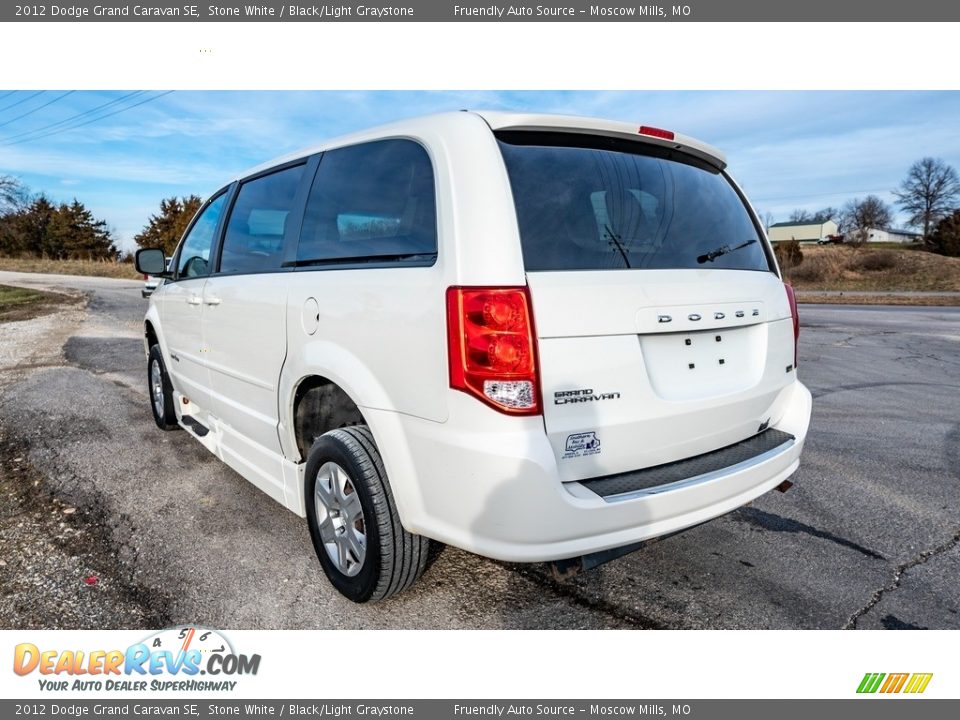 2012 Dodge Grand Caravan SE Stone White / Black/Light Graystone Photo #6