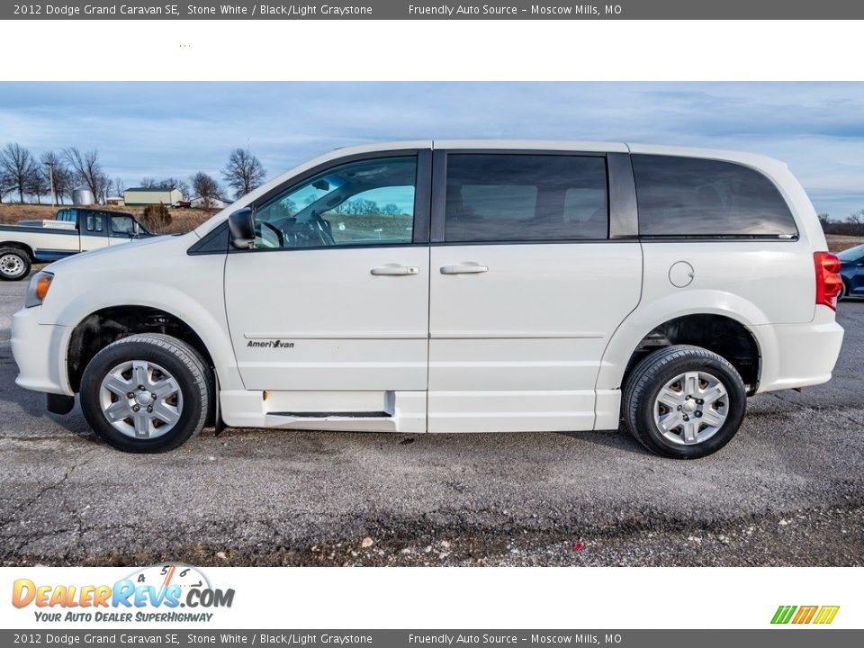 2012 Dodge Grand Caravan SE Stone White / Black/Light Graystone Photo #7