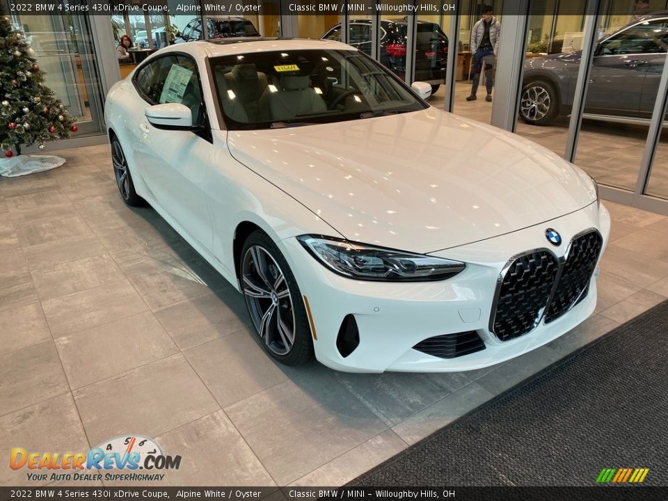 2022 BMW 4 Series 430i xDrive Coupe Alpine White / Oyster Photo #1