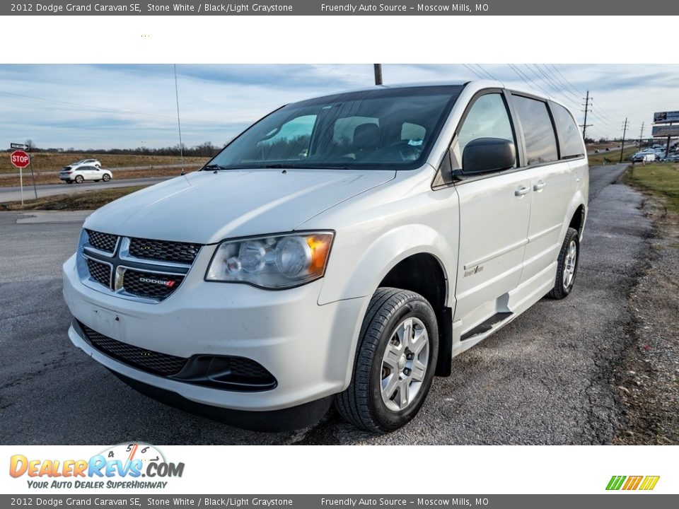 2012 Dodge Grand Caravan SE Stone White / Black/Light Graystone Photo #8