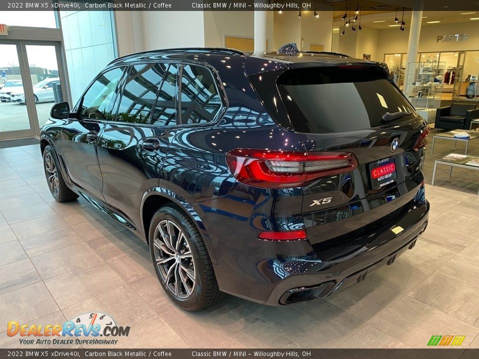 2022 BMW X5 xDrive40i Carbon Black Metallic / Coffee Photo #2