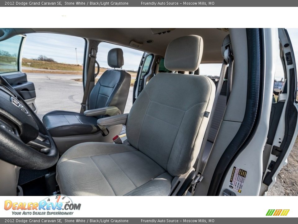 2012 Dodge Grand Caravan SE Stone White / Black/Light Graystone Photo #17