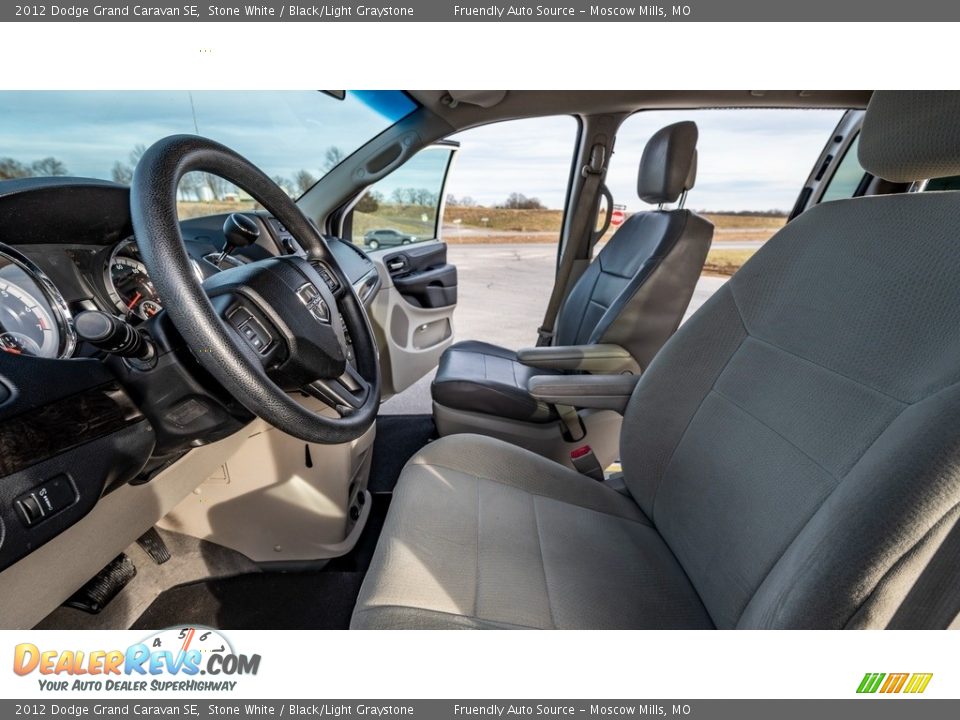 2012 Dodge Grand Caravan SE Stone White / Black/Light Graystone Photo #18