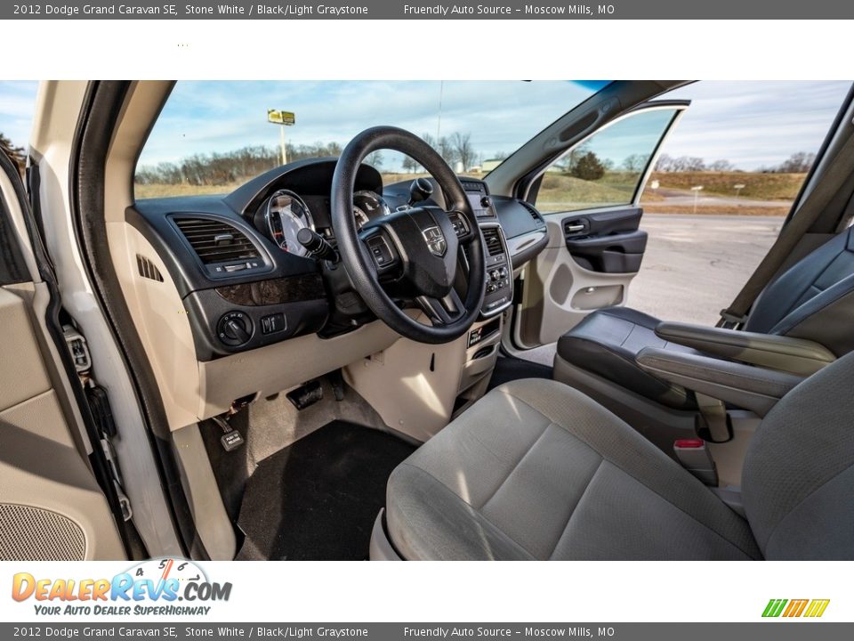 2012 Dodge Grand Caravan SE Stone White / Black/Light Graystone Photo #19