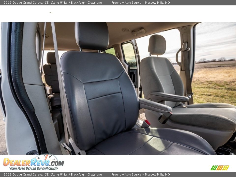 2012 Dodge Grand Caravan SE Stone White / Black/Light Graystone Photo #25