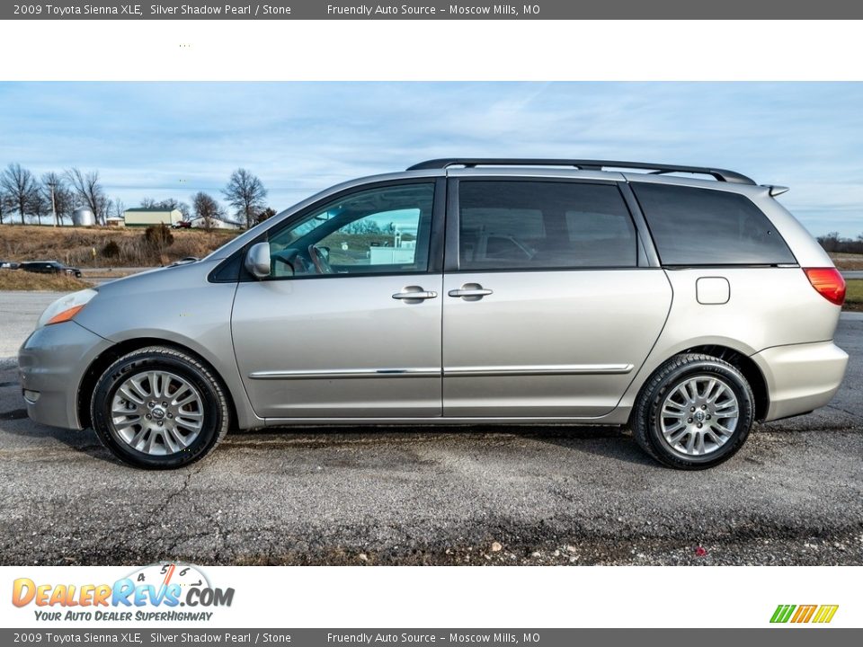 2009 Toyota Sienna XLE Silver Shadow Pearl / Stone Photo #7