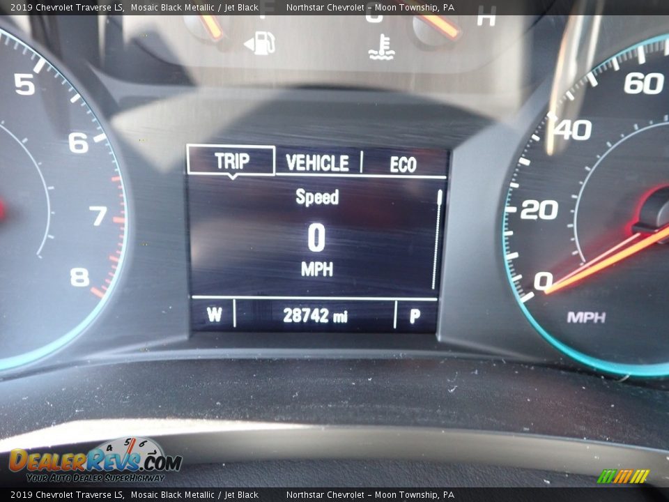 2019 Chevrolet Traverse LS Mosaic Black Metallic / Jet Black Photo #29