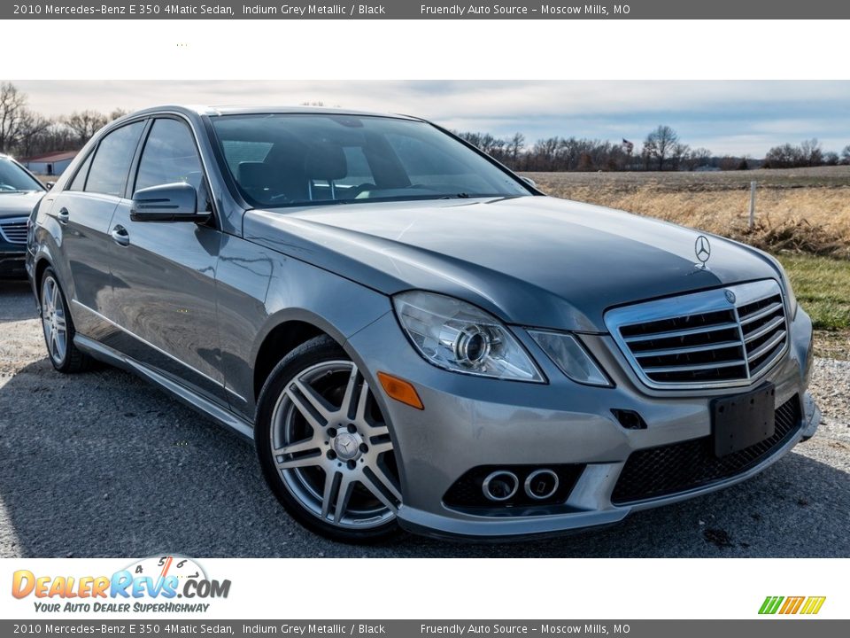 2010 Mercedes-Benz E 350 4Matic Sedan Indium Grey Metallic / Black Photo #1