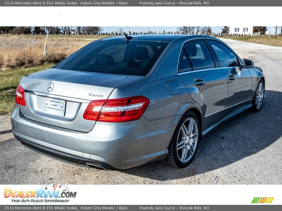 2010 Mercedes-Benz E 350 4Matic Sedan Indium Grey Metallic / Black Photo #4