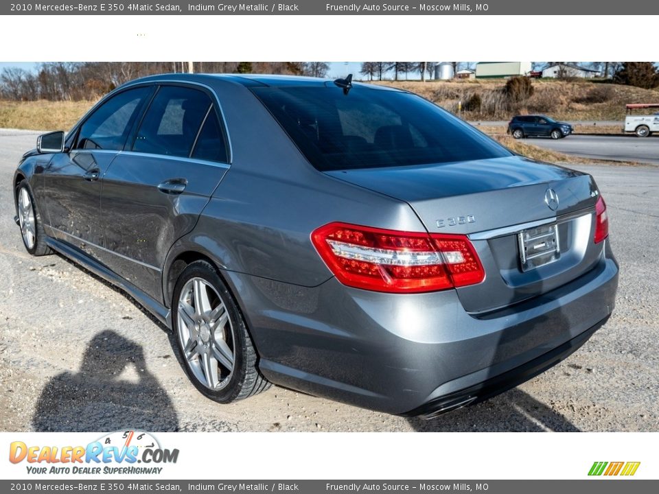 2010 Mercedes-Benz E 350 4Matic Sedan Indium Grey Metallic / Black Photo #6