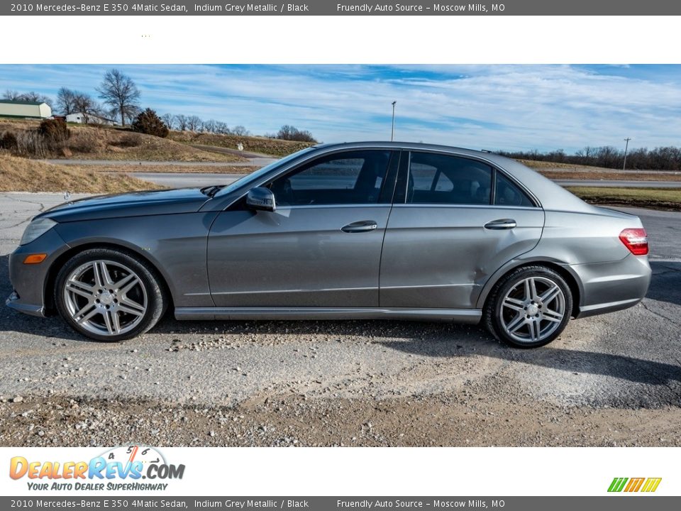 2010 Mercedes-Benz E 350 4Matic Sedan Indium Grey Metallic / Black Photo #7