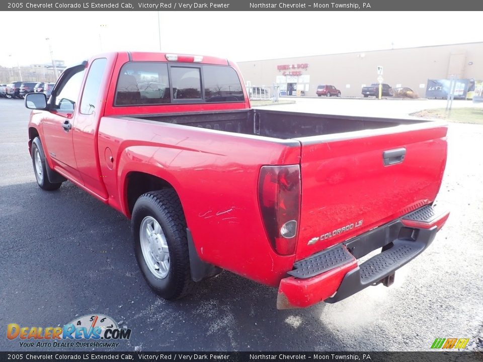 2005 Chevrolet Colorado LS Extended Cab Victory Red / Very Dark Pewter Photo #3