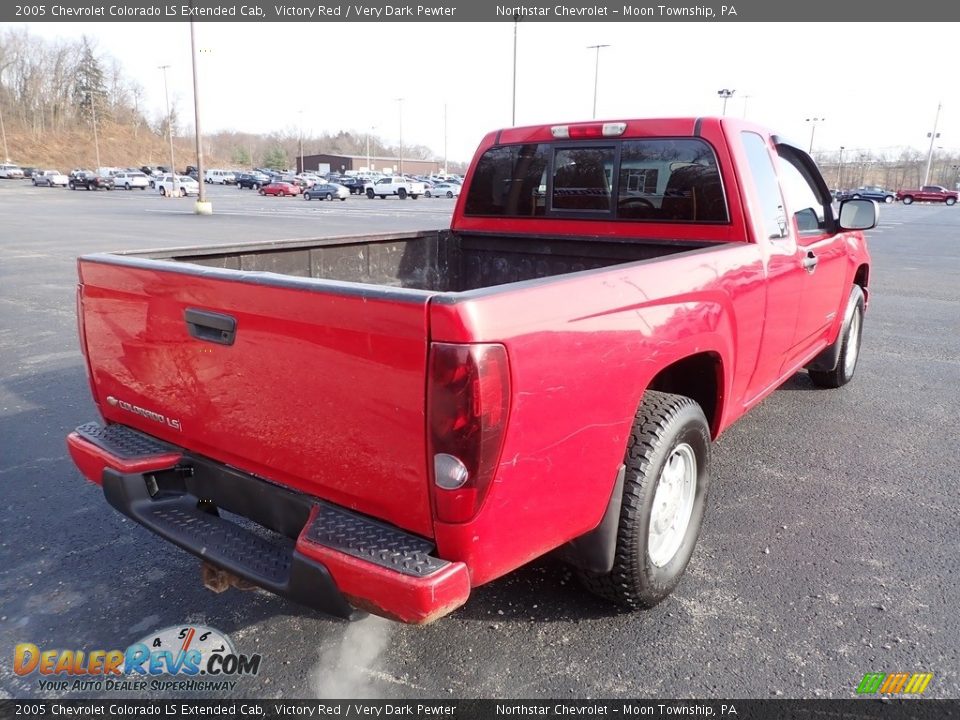 2005 Chevrolet Colorado LS Extended Cab Victory Red / Very Dark Pewter Photo #5