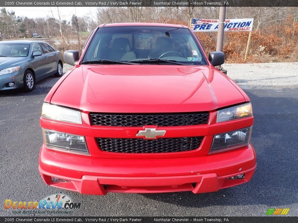 2005 Chevrolet Colorado LS Extended Cab Victory Red / Very Dark Pewter Photo #8