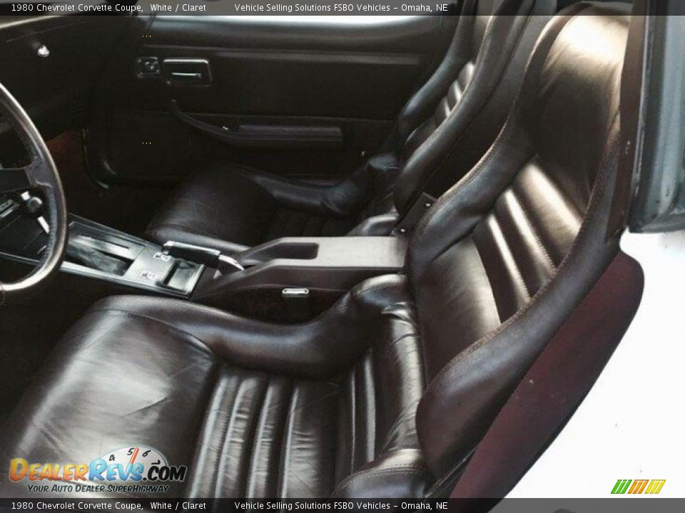 Claret Interior - 1980 Chevrolet Corvette Coupe Photo #3