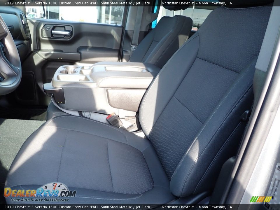 2019 Chevrolet Silverado 1500 Custom Crew Cab 4WD Satin Steel Metallic / Jet Black Photo #21