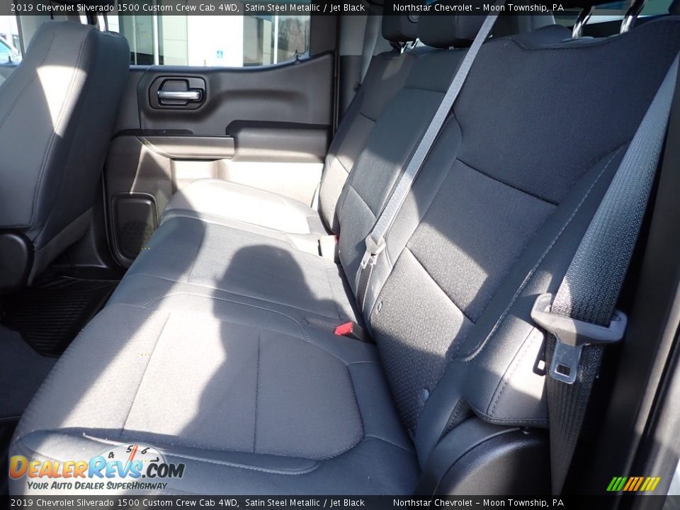 2019 Chevrolet Silverado 1500 Custom Crew Cab 4WD Satin Steel Metallic / Jet Black Photo #22