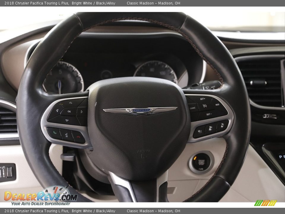 2018 Chrysler Pacifica Touring L Plus Bright White / Black/Alloy Photo #7