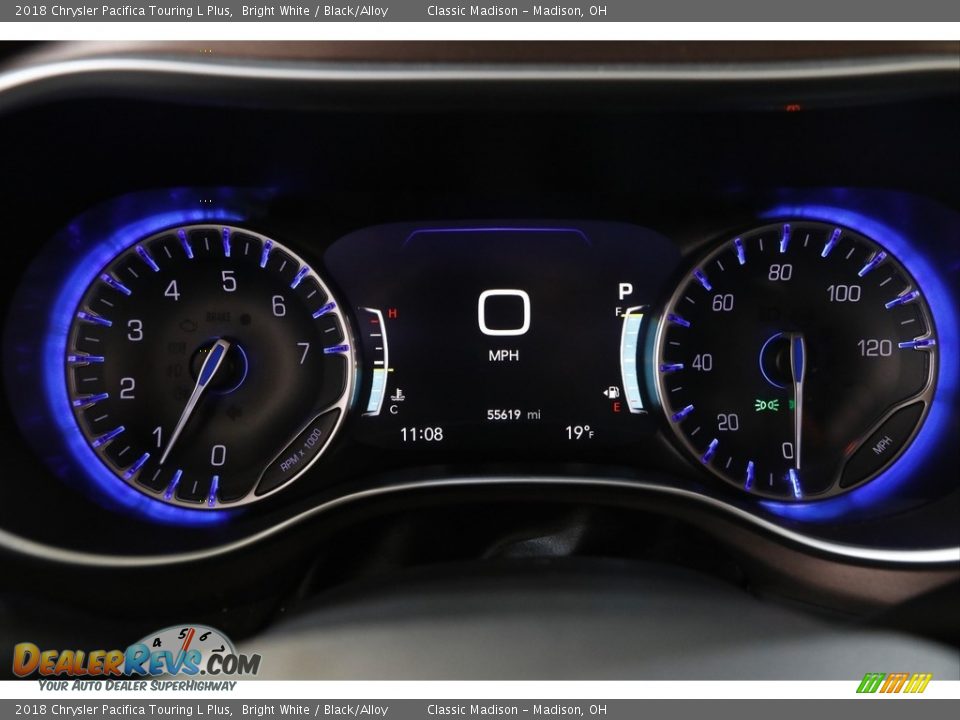 2018 Chrysler Pacifica Touring L Plus Bright White / Black/Alloy Photo #8